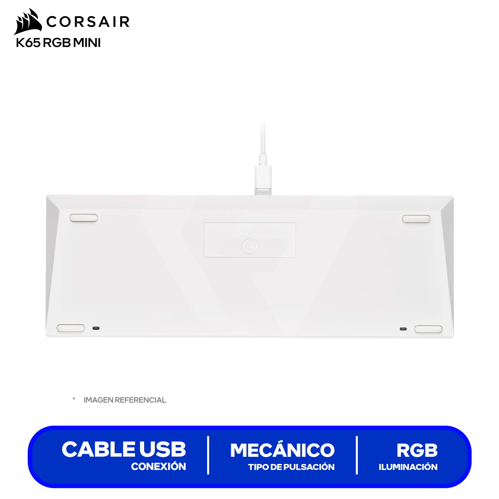 Teclado Gamer Corsair K65 RGB MINI ( CH-9194114-NA ) Mecánico RGB