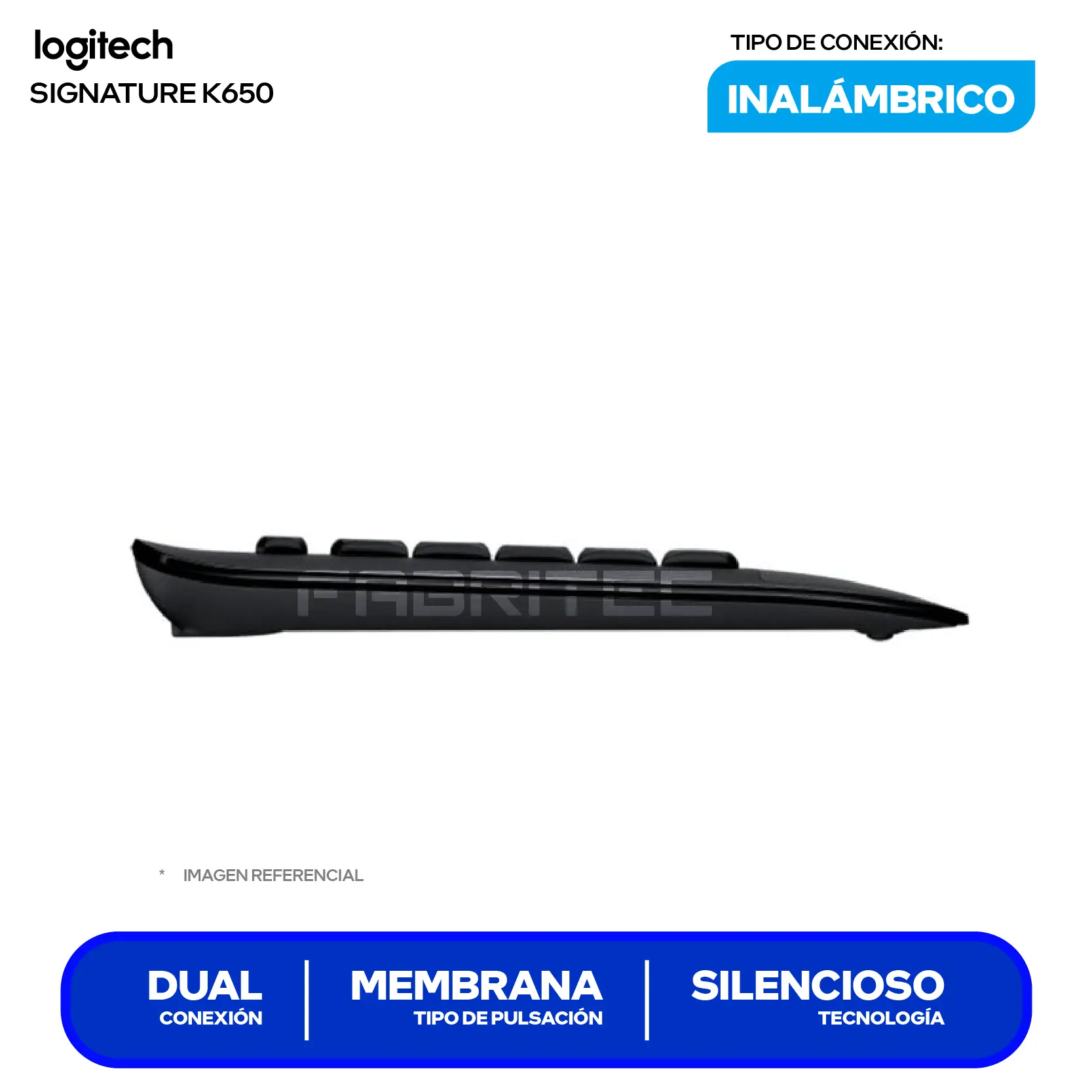 Teclado Inalámbrico Logitech Signature K650 Negro ( 920-010910 ) Membrana