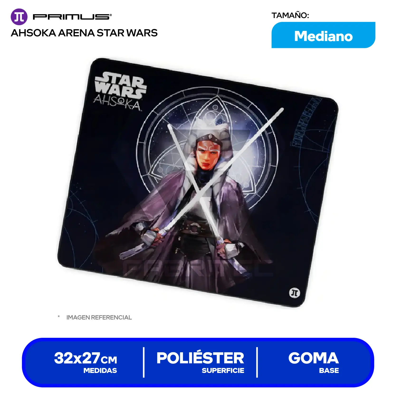 Pad Mouse Gamer Primus Arena Star Wars Ahsoka Thano (PMP-S14AT-M) M, 320 x 270 x 3mm