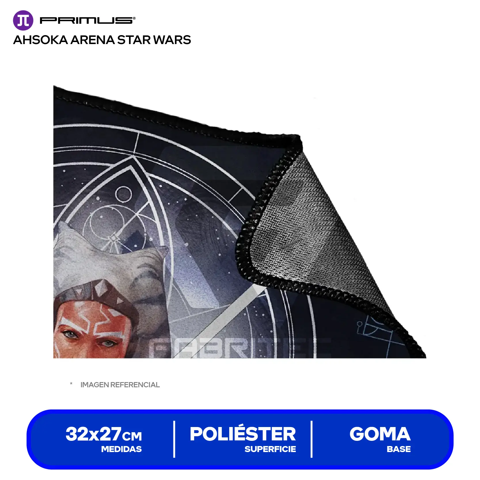 Pad Mouse Gamer Primus Arena Star Wars Ahsoka Thano (PMP-S14AT-M) M, 320 x 270 x 3mm