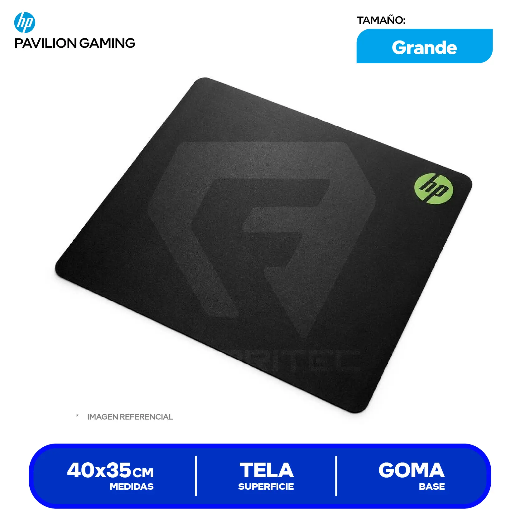 Pad Mouse Gamer HP Pavilion Gaming 300 (4PZ84AA#ABL) L, 400 x 350 x 2 mm