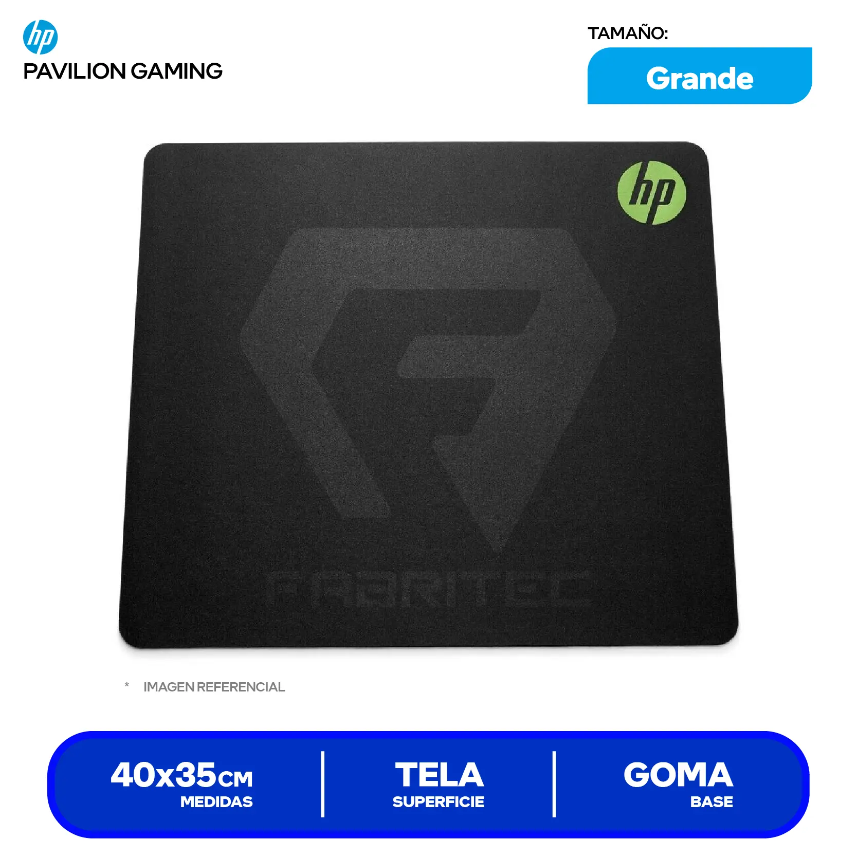 Pad Mouse Gamer HP Pavilion Gaming 300 (4PZ84AA#ABL) L, 400 x 350 x 2 mm