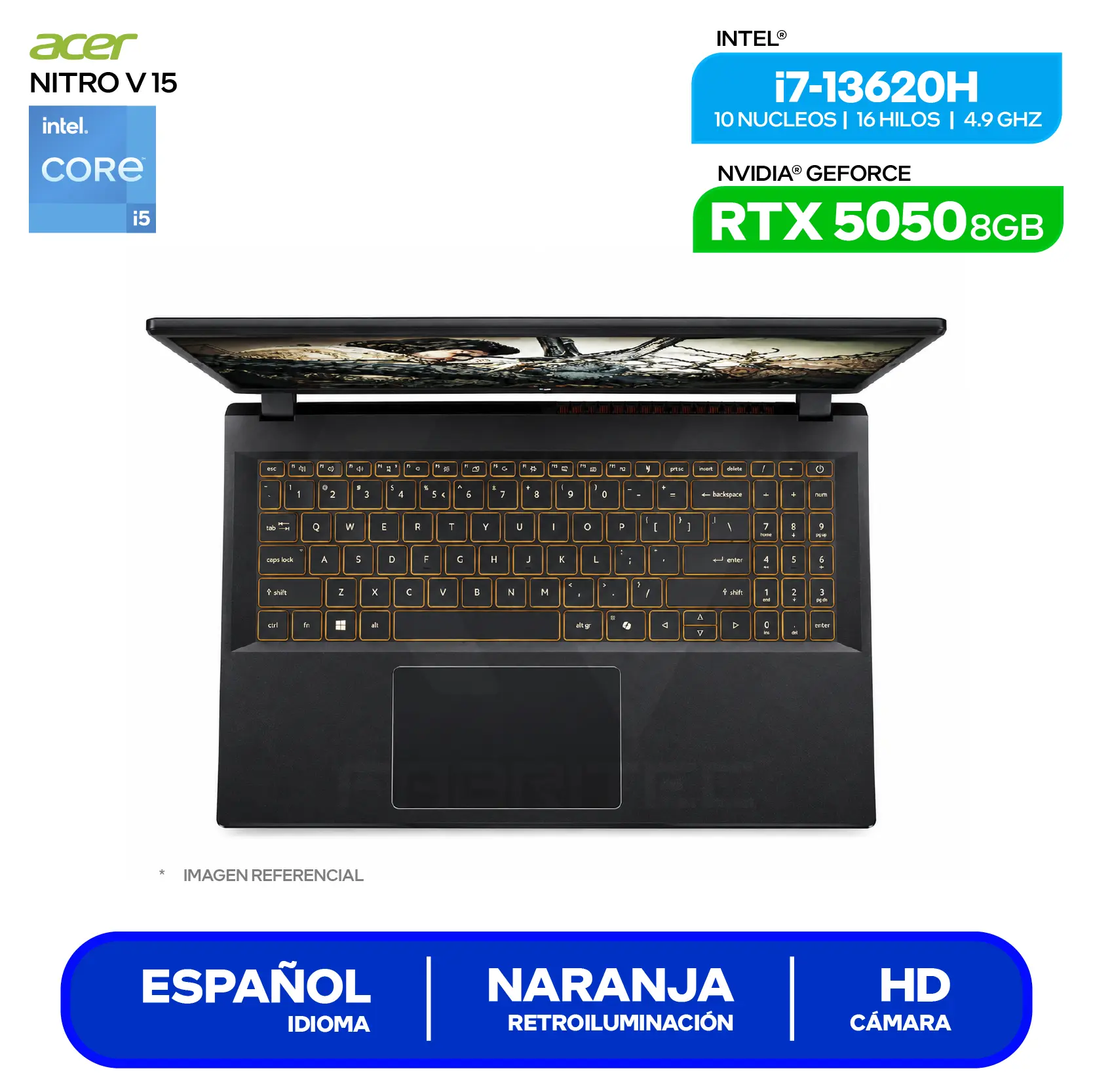 Laptop Asus Rog Strix (90NR0LN1-M000N0) Intel Core Ultra 9-275HX, GeForce RTX 5070 8GB, RAM 16GB, SSD 1TB, 16'' WUXGA, Windows 11 Home